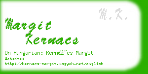 margit kernacs business card